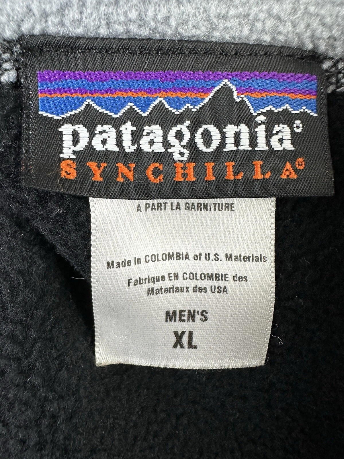 patagonia synchilla fleece full zip outdoor hiking jacket