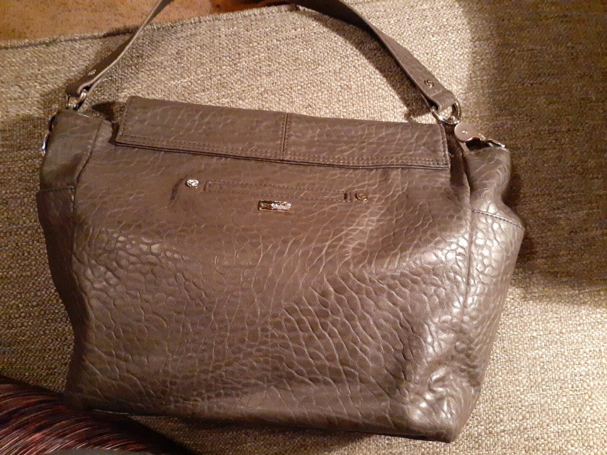 Sac Bandoulière Thirty-One Jewell Réversible - Cuir Vegan Violet - Style Retraité