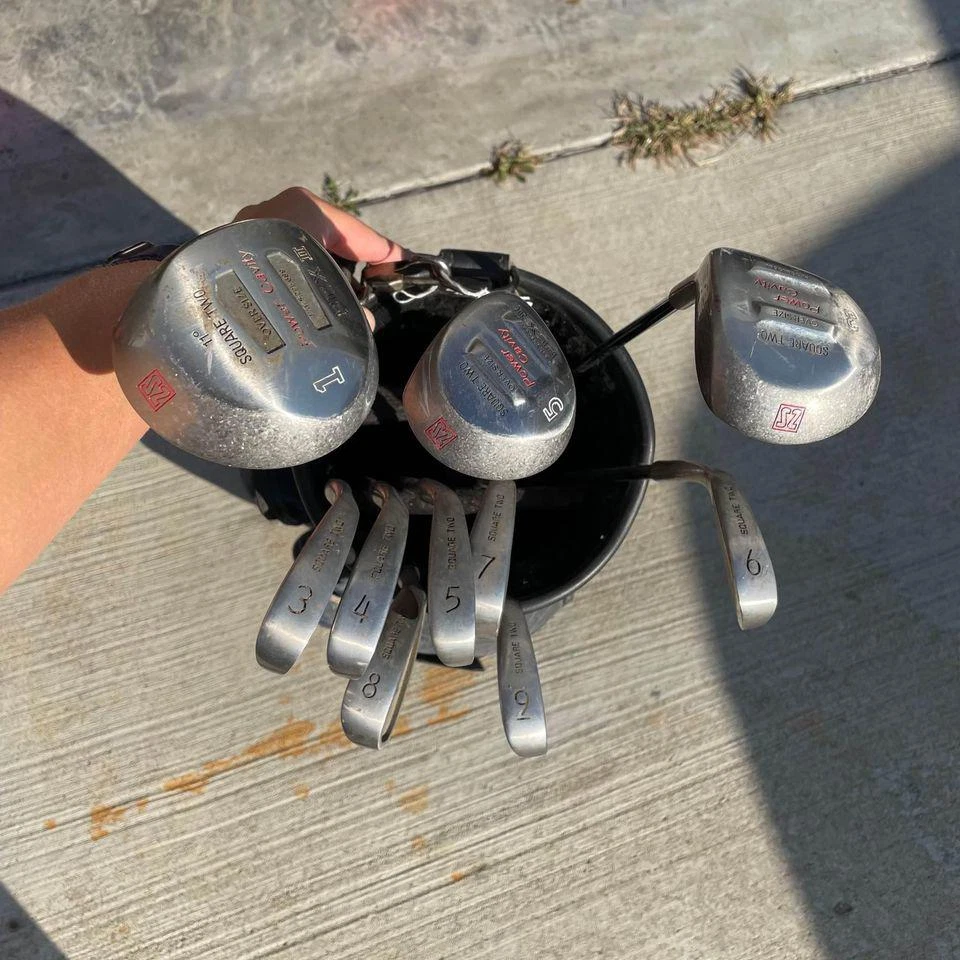 Juego de bolsas de palos de golf cuadradas de dos cavidades eléctricas PCX II HIERROS DRIVER FAIRWAY DIESTRO Foto 2 de 4