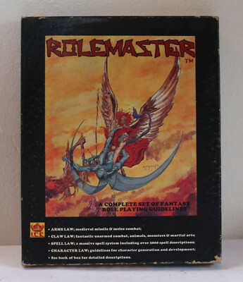 Rolemaster - A Complete Set of Fantasy - Fantasy Games - Big Box - Tabletop