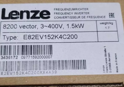 NEW E82EV152K4C200 LENZE Inverter 8200 Vector 1.5kW E82EV152_4C200
