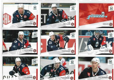 2014/15 - 14 verschiedene Player Cards - Hamburg Freezers - CHL Champions League