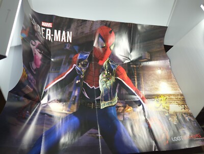 Marvel SPIDER-MAN Spider Punk Poster Loot Gaming Crate Exclusive, Metal