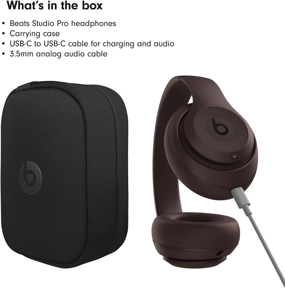 Beats Studio Pro Wireless Bluetooth Headphones - Deep Brown A2924