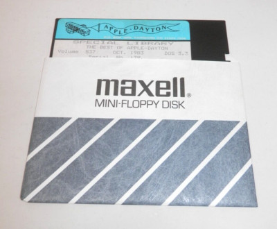Apple Dayton Best of Oct 1983   5.25'' Floppy Vintage Software Compilation