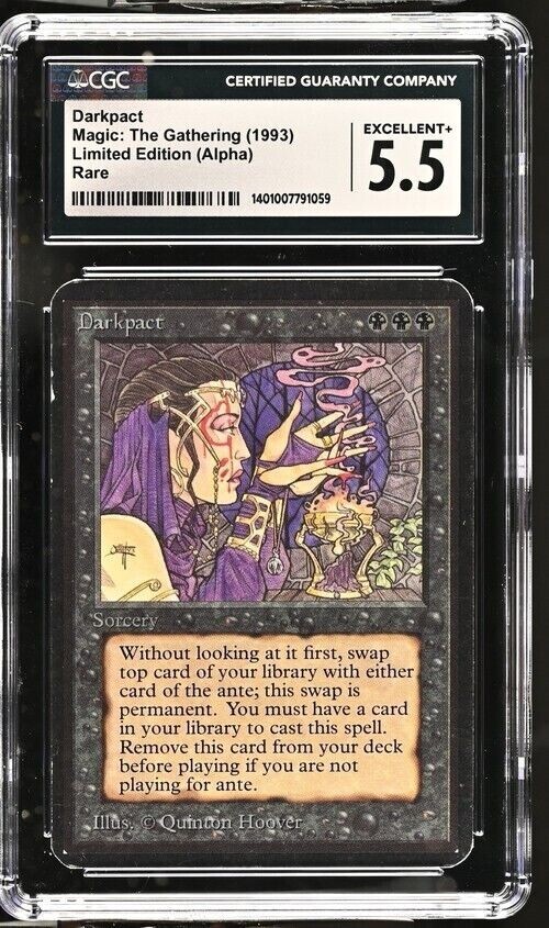 Magic MTG Alpha Darkpact Graded CGC 5.5 Authenticated Gathering www_MoxBeta_com