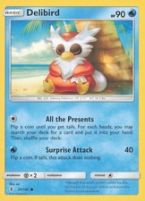 DELIBIRD 26/145 COMMON GUARDIANS RISING POKEMON MODERATELY PLAYED
