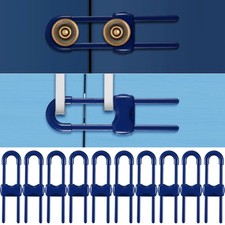 10 Pieces Cabinet Locks for Babies, U-Shaped Proofing Drawers Safety Child Lo...