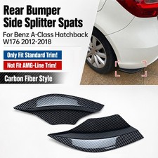 Für Mercedes-Benz A-Klasse Standard W176 Heckansatz Splitter Flap Carbon Optik Für Mercedes-Benz A-Klasse Standard W176 Heckansatz Splitter Flap Carbon Optik