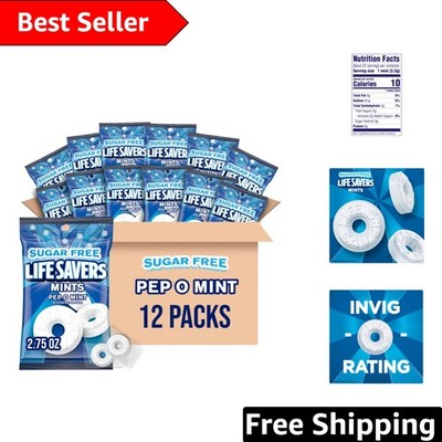 2.75 oz Pep O Mint Sugar-Free Mints - Ideal for Sharing and On-the-Go Enjoyment