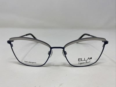Ella Laguna Beach 701105 Col.40 51-16-135 Blue Full Rim Eyeglasses Frame HG19