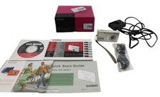 Vintage Casio Exilim EX-Z77 Digital Camera Kit with Box 7.2 Mega Pixel 3X WORKS