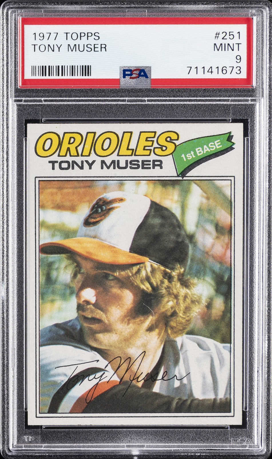 1977 TOPPS #251 TONY MUSER PSA 9