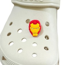 Croc Jibbitz  Iron Man Marvel Avengers Mask Croc Charm  Cute Comic Book Style