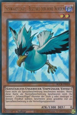 Schwarzflügel - Blizzard der hohe Norden BLCR-DE059 Yugioh