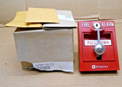 SIMPLEX 2099-9103 0630522 FIRE ALARM PULL STATION MANUAL DOUBLE ACTION (2 AVAIL)