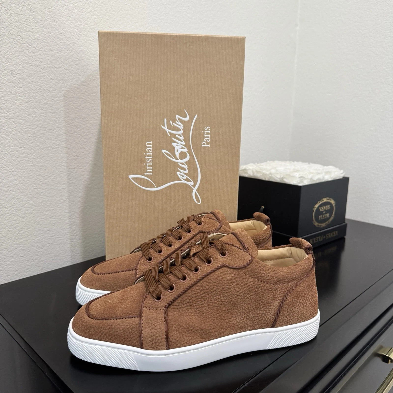 Christian Louboutin — Christian Louboutin Rantulow Orlato Sneaker Cuoio Brown 42