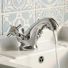 Delphi Belgravia Chrome Luxury Mono Basin Mixer Tap with Pop-Up Waste