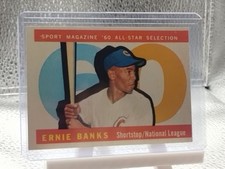 1960 TOPPS BASEBALL #560 ERNIE BANKS 60s  ALL STAR selection