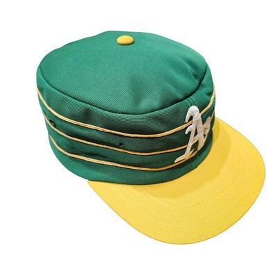 Young An Oakland Athletics Pillbox Hat Mens Large Green Yellow Good Vintage MLB