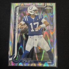 2025 Topps Chrome Daniel Jones RayWave Refractor #132 Colts