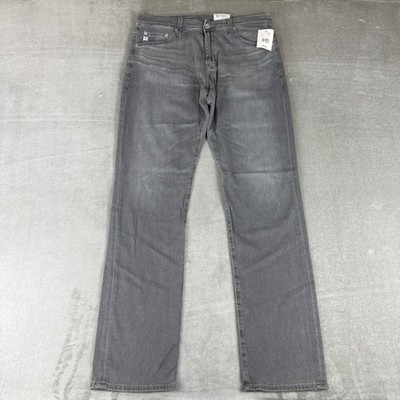 Adriano Goldschmied AG Everett Slim Straight Jeans Men 33x34 Dover Gray $210 NWT