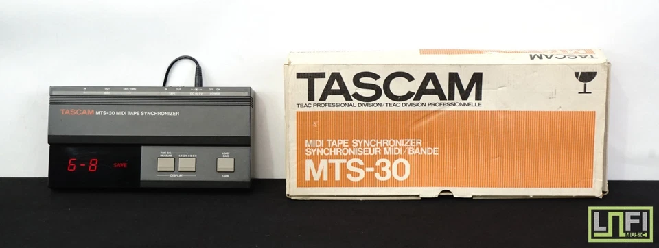 Tascam MTS-30 Vinatge Compact MIDI Tape Synchronizer - Powers On - NOT TESTED!