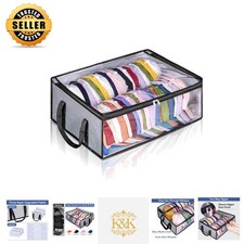 Large Baseball Cap Organizer - Space Saving Snapback Holder with Zipper Closure