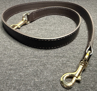 GUCCI Brown Leather Shoulder Strap (Fixed at 35.25") Gently Used (if at all)