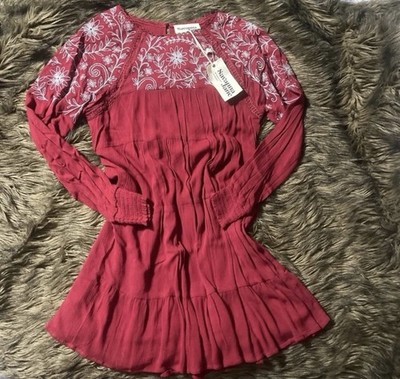 red Savannah Jane Lyndi embroidered Dress | eBay