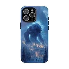 Phone Ink - Case for iPhone, Samsung, Pixel - Ice Werewolf Mountain Village