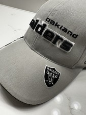 Reebok Oakland Raiders NFL Gray Black Hat Unisex Adult One Size