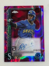 Ryan Bliss 2025 Topps Chrome Rookie RC #RA-RB Magenta Purple Lava Lamp Auto /299