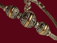 Handgefertigt- 925 Silber&Gold Armband-Geschenkidee für Damen&Herren-Handgemacht