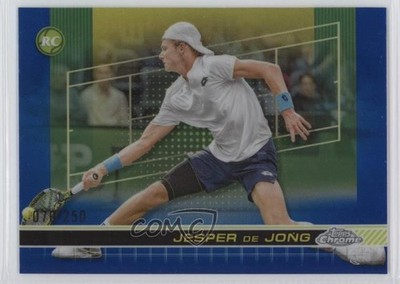 2024 Topps Chrome Blue Refractor 70/250 Jesper de Jong #70 Rookie RC 7k8