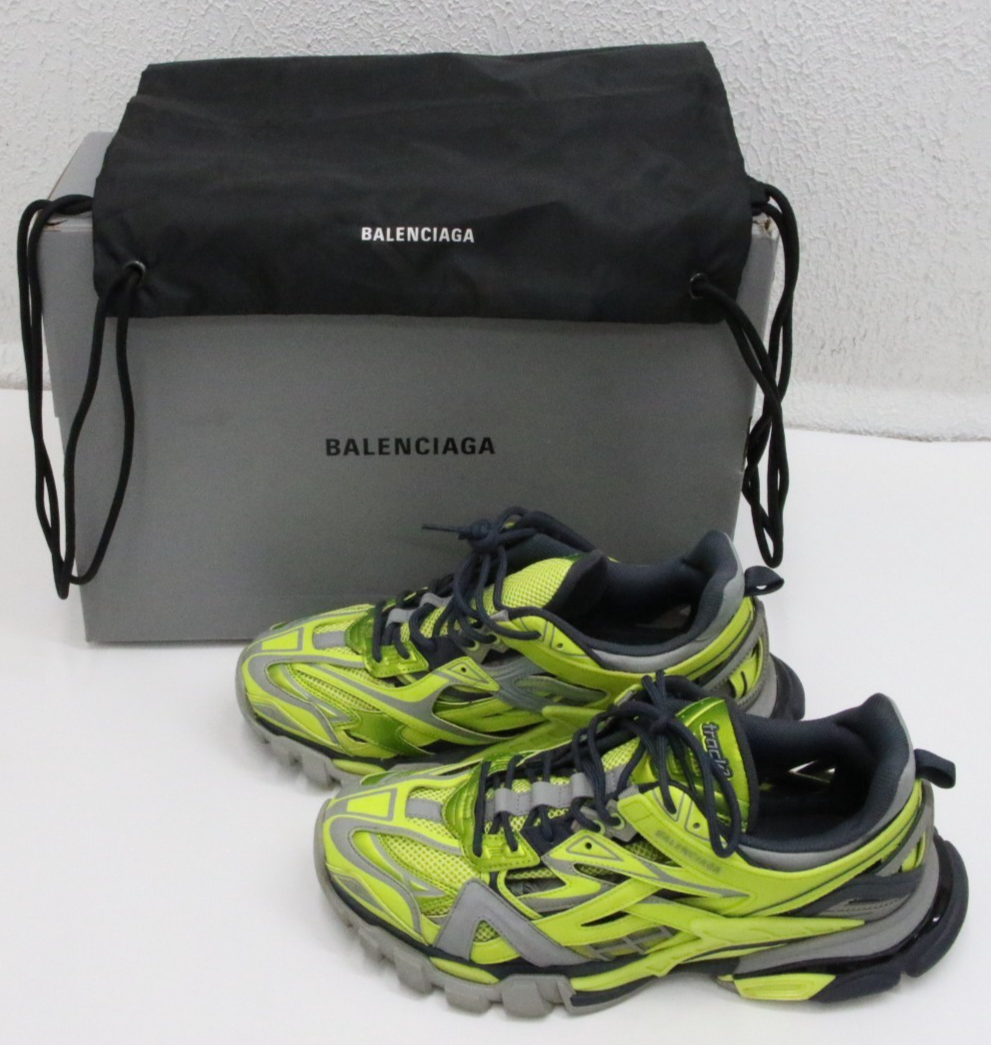 Balenciaga Track.2 Acid Green Grey Sneakers Mens Size US 11  display picture 3