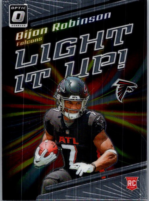 2023 Donruss Optic #LU-BR Bijan Robinson Light It Up!