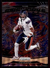 2024 Panini Prizm #9 Stefon Diggs Fireworks Houston Texans