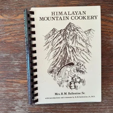 Himalayan Mountain Cookery by Mrs R.M. Ballentine 1976 Spiral-Bound Paperback VG
