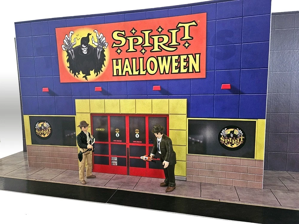 Juego de soporte de exhibición personalizado para tienda de juguetes reutilizado escala 3,75 pulgadas 1:18