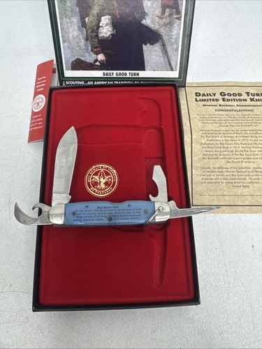 Coltello BSA Edizione Limitata Norman Rockwell Camillus "Adventure Trail" - Foto 9 di 10