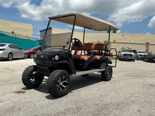 2007 Black Ezgo Cushman Golf Cart Limo 6 Passenger Seat 48v Canopy Light Lithium