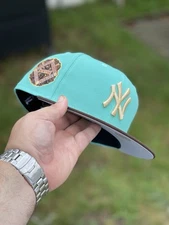 Noho Nati X Homegame Nyc Paradise Yankees Fitted Hat 7 5/8 Rushmore Exclusive