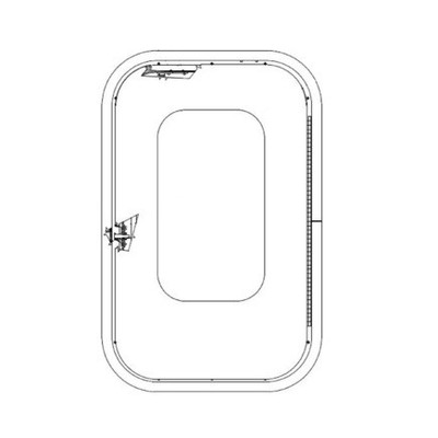 A18-46682-013 Sleeper Door Assembly Sleeper Access, With Wind for Freightliner