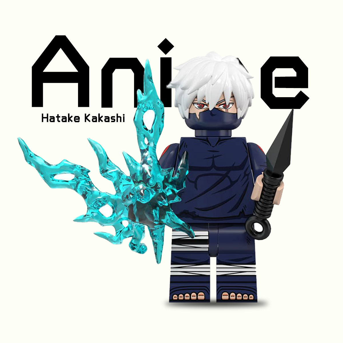 Custom Naruto Shippuden 2 inch , Hatake Kakashi Minifigure, New
