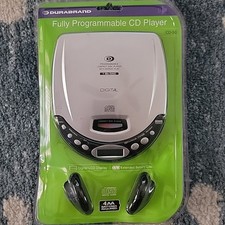 Durabrand CD50 Portable CD Player Programmable Red  Headphones Brand New Sealed