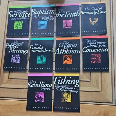 set of 10 Christian Booklets by Sword & Trowel, written by Peter Masters