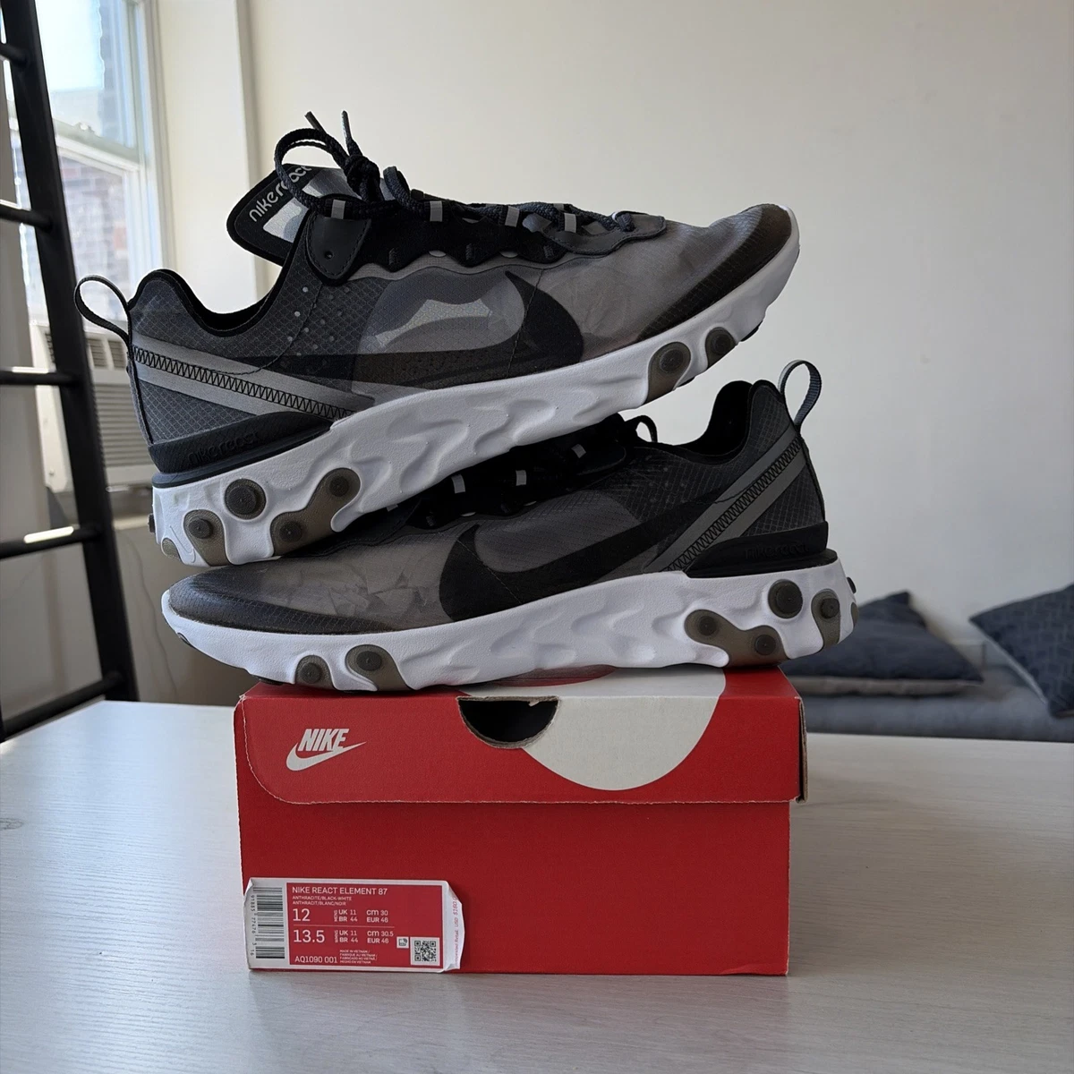 【新品27.5cm】NIKE REACT ELEMENT 87 DARKGREY Nike React Element 87 Dark Grey for Sale | Authenticity Guaranteed