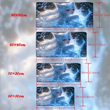 40*90cm1pc, Anime Fairy Printed Pad for Desk, Gaming, Office Decor, Non-Slip Rub