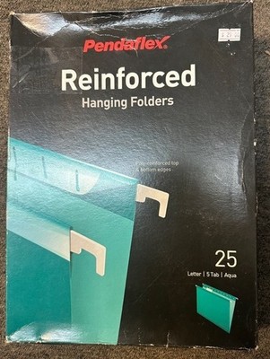 Pendaflex Recycled Hanging Folders Letter Size - Aqua